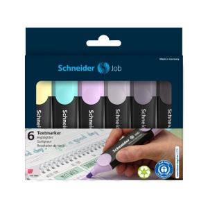 Textmarker Schneider Job 6 cul/set inclusiv gri - Img 1