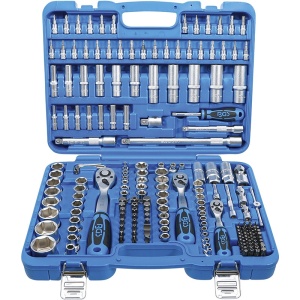 Trusa 192 piese 1/4" + 3/8" + 1/2", imperial (toli) - Img 1