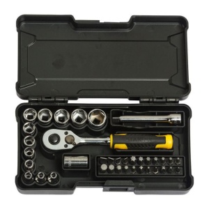 Trusa compacta 37 piese Stanley STMT82672-0, 1/4" - Img 2