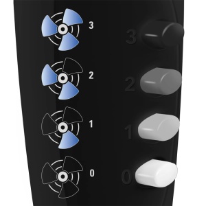 Ventilator pe picior Trotec, tip TVE18S, negru, 50 W, 40 cm, 3 viteze - Img 6