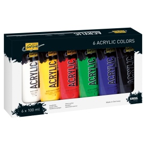 Vopsea acrilică Solo Goya 100 ml 6/set