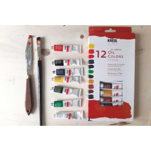 Vopsea pe bază de ulei Kreul El Greco 12 ml x 12 culori/set - Img 4