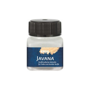 Vopsea textile Kreul Javana metalică Silver 20 ml