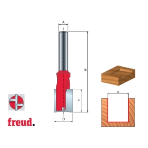 17- Freza cu coada, cilindrico frontala, cu varf de centrare, placata CMS Z=2+1, DIM 16 - 17-10008P