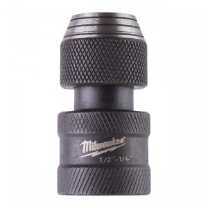 Adaptor Milwaukee patrat exterior ½″ - ¼″ Hex interior, L50mm
