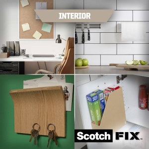 Bandă dublu adezivă montare suprafețe interioare, 19 mm x 1,5 m, 3M Scotch-Fix™ - Img 4