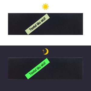 Banda etichete fluorescenta AIMO 12mm x 1.5m, plastic, vernil fluorescent, transfer termic, doar pentru AIMO P12PRO, Q5-LMG31 - Img 2