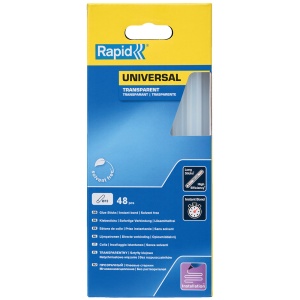 Baton silicon profesional Rapid Universal transparent, O12mm x 190mm, baza EVA, 48 buc cutie 5001411