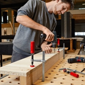BESSEY Menghină de banc, din oțel, cu șurub, Deschidere: 120 mm - Img 2