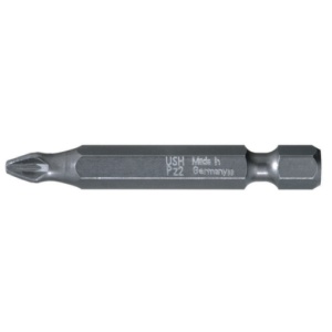 Bit hexagonal USH 1/4” DIN 3126 – Forma E 6,3 – profil Pozidriv lung PZ 2
