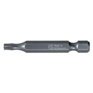 Bit hexagonal USH 1/4” DIN 3126 – Forma E 6,3 – profil TORX TX 27