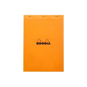 Blocnotes A4, capsat, 80 file, N°18, Rhodia Basic, orange