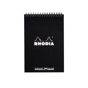 Blocnotes grafic A5 spirală 80 file Rhodia Classic Black