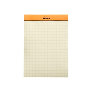 Blocnotes N16 14,8 x 21 cm capsat 80 file galbene Rhodia Orange - Img 2