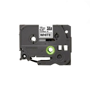 Brother TZEFX231 etichete originale flexibile 12mm x 8m, negru pe alb, PTouch laminate, pentru identificare cabluri si fire TZe-FX231