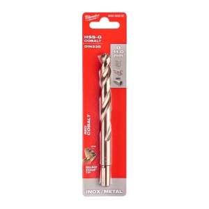 Burghie RED COBALT pentru metal - DIN 338 Milwaukee Ø 11x94x142 mm - blister 1 buc - Img 2