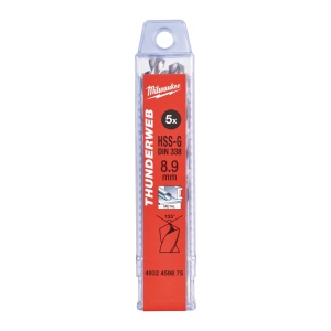 Burghiu metal MILWAUKEE THUNDERWEB - DIN 338 Ø 8.9x57x93 mm - set 5 buc - Img 2