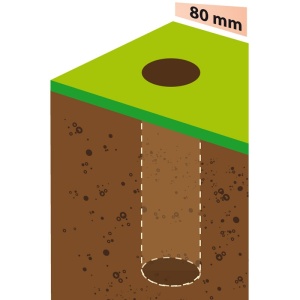 Burghiu pentru foreza pamant 80x560 mm, pentru TE1200 - Img 3