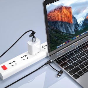 Cablu 4in1 Tellur USB/Type-C to Type-C (PD65W)/Lightning (PD20W), 1m, negru - Img 3