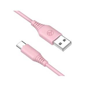 Cablu silicon Tellur USB to Type-C, 3A, 1m, roz - Img 3