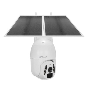 Cameră solară WiFi Tellur Smart, P&T, 3MP, 2K UltraHD, PIR, panou solar 20W, Alb - Img 2