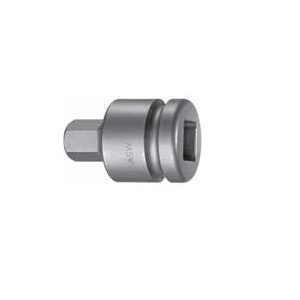Cap cheie tubulara de impact ASW 1" cu profil hexagon, HX32 L75mm