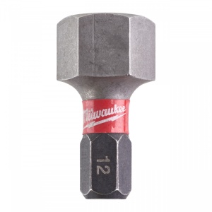 Cap surubelnita Hexagon (HEX) Milwaukee SHOCKWAVE (Tip: Hex 12 mm) - set 2 buc - Img 1