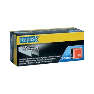 Capse Rapid 53 6, sarma subtire, galvanizate, decoratiuni, 5000 cutie carton 11856250