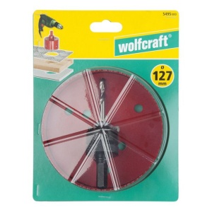 Carota bimetal Wolfcraft 5495000, diametru D 127 mm, adancime de taiere 40 mm - Img 2