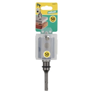 Carota cu burghiu centrare SDS Plus Wolfcraft 5459000, D50 mm, lungime activa 46 mm - Img 2