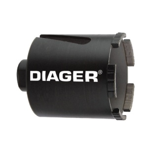 Carota Diager cu segmente diamantate scurta pentru materiale de constructii 68mm