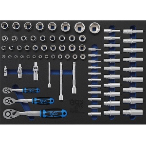 Carucior pentru scule "Profi Standard Maxi", 8 sertare, cu 263 scule - Img 6