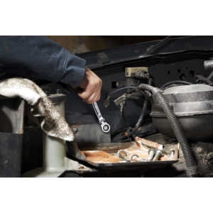 Cheie fixă MAX BITE cu clichet și cap pivotant, 13mm - Img 3