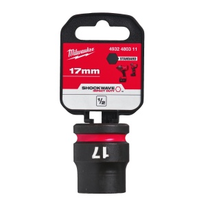 Cheie tubulara de impact 1/2" MILWAUKEE SHOCKWAVE™ IMPACT DUTY 17 mm L38mm - Img 2