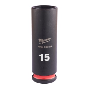 Cheie tubulară de impact MILWAUKEE SHOCKWAVE™ IMPACT DUTY, 3/8" IMPACT SOCKET DEEP 15mm L65mm - Img 1