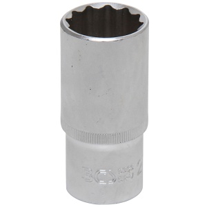 Cheie tubulara lunga BGS 12 puncte (dublu hexagon), 27mm, 1/2" - Img 1