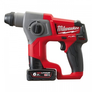 Ciocan rotopercutor SDS-Plus Milwaukee FUEL M12 CH-602X, 1.1 jouli, livrat cu acumulatori, valiza, 2 functii