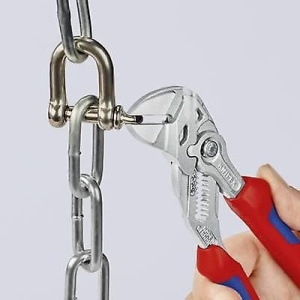 Cleste-Cheie cromat, manere multicomponent, KNIPEX, 1 1/2", 180 mm - Img 4