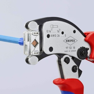 Cleste de sertizat ferule cu autoreglaj, KNIPEX, 0.14 - 16 mm², 200 mm - Img 5