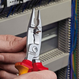 Cleste electrician cu 6 functii, izolat 1000 V, KNIPEX, 200 mm - Img 2