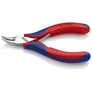 Cleste electronica, cioc indoit, manere bicomponent, KNIPEX, 115 mm - Img 2