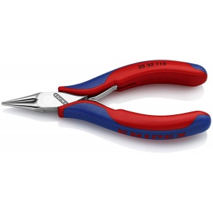 Cleste electronica, cioc rotund, manere bicomponent, KNIPEX, 115 mm - Img 1