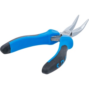 Cleste electronist BGS cu varf lung curbat, cu arc, 125 mm - Img 4