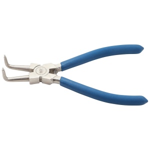 Cleste pentru inele de sigurante interioare, curbat, 175 mm - Img 1