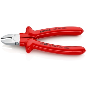 Cleste sfic, cromat, izolata prin imersie la 1000 V, KNIPEX, 180 mm - Img 2