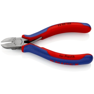 Cleste sfic pentru taiat plastic, manere multicomponet, KNIPEX, 125 mm - Img 2