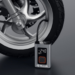 Compresor auto portabil Tellur, 150 PSI, 16L/min, 4000mAh, USB-C, aluminiu - Img 13