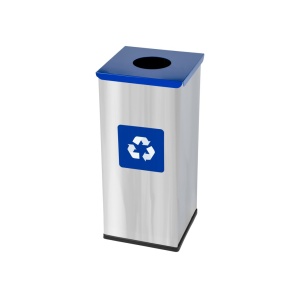 Coș inox colectare selectivă Eko Square Prestige 60 L - Img 2