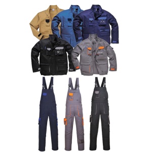 Costum haine de lucru 245 gr, jacheta + pantalon cu pieptar