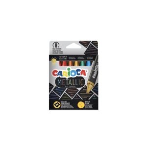 Creioane cerate metalice Carioca 8/set - Img 1